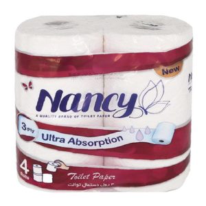 دستمال توالت سه لایه 4 رول نانسی