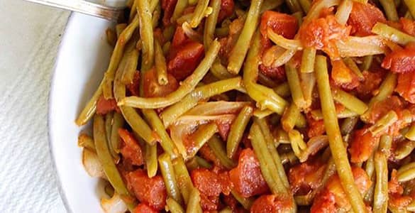 دستور پخت خوراک لوبیا سبز خوشمزه