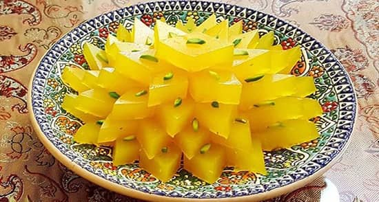 طرز تهیه مسقطی شیرازی زعفرانی