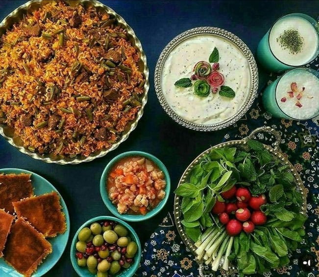 طرز تهیه لوبیا پلو با لوبیا سبز و زعفران
