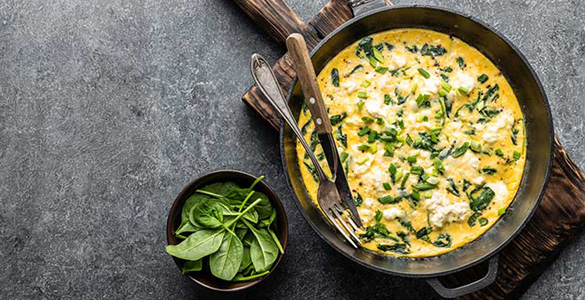 طرز تهیه نرگسی با اسفناج