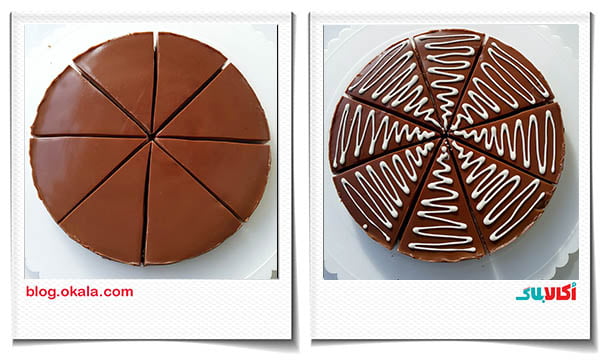 برش دادن و تزیین چیزکیک