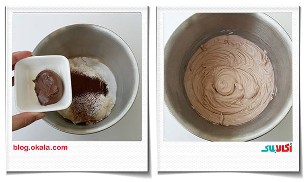 لایه دوم چیزکیک با پنیر و خامه و وانیل