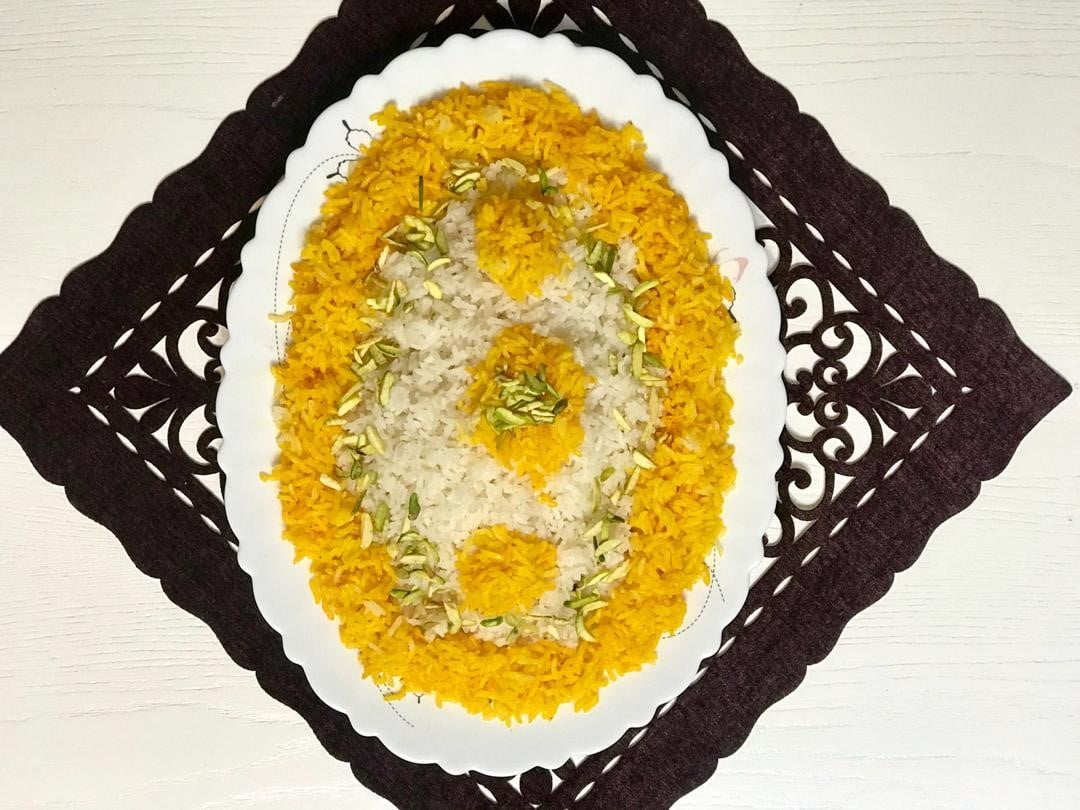 طرز تهیه برنج زعفرانی-پلو زعفرانی