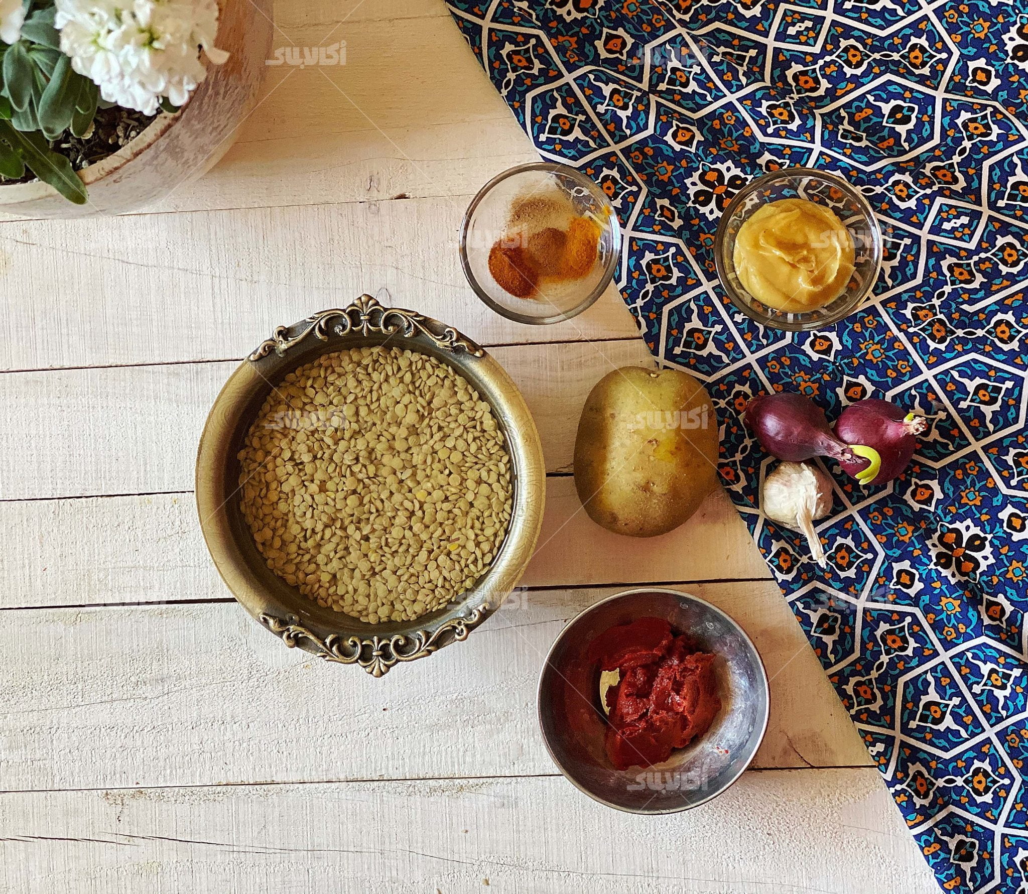 طرز تهیه عدسی لعاب دار و