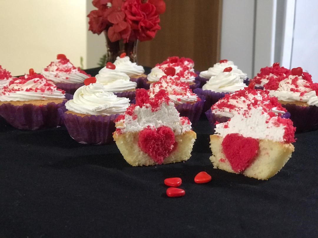 طرز تهیه کاپ کیک قلبی برای ولنتاین