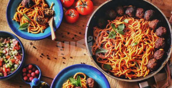 ماکارونی با دارچین و زردچوبه