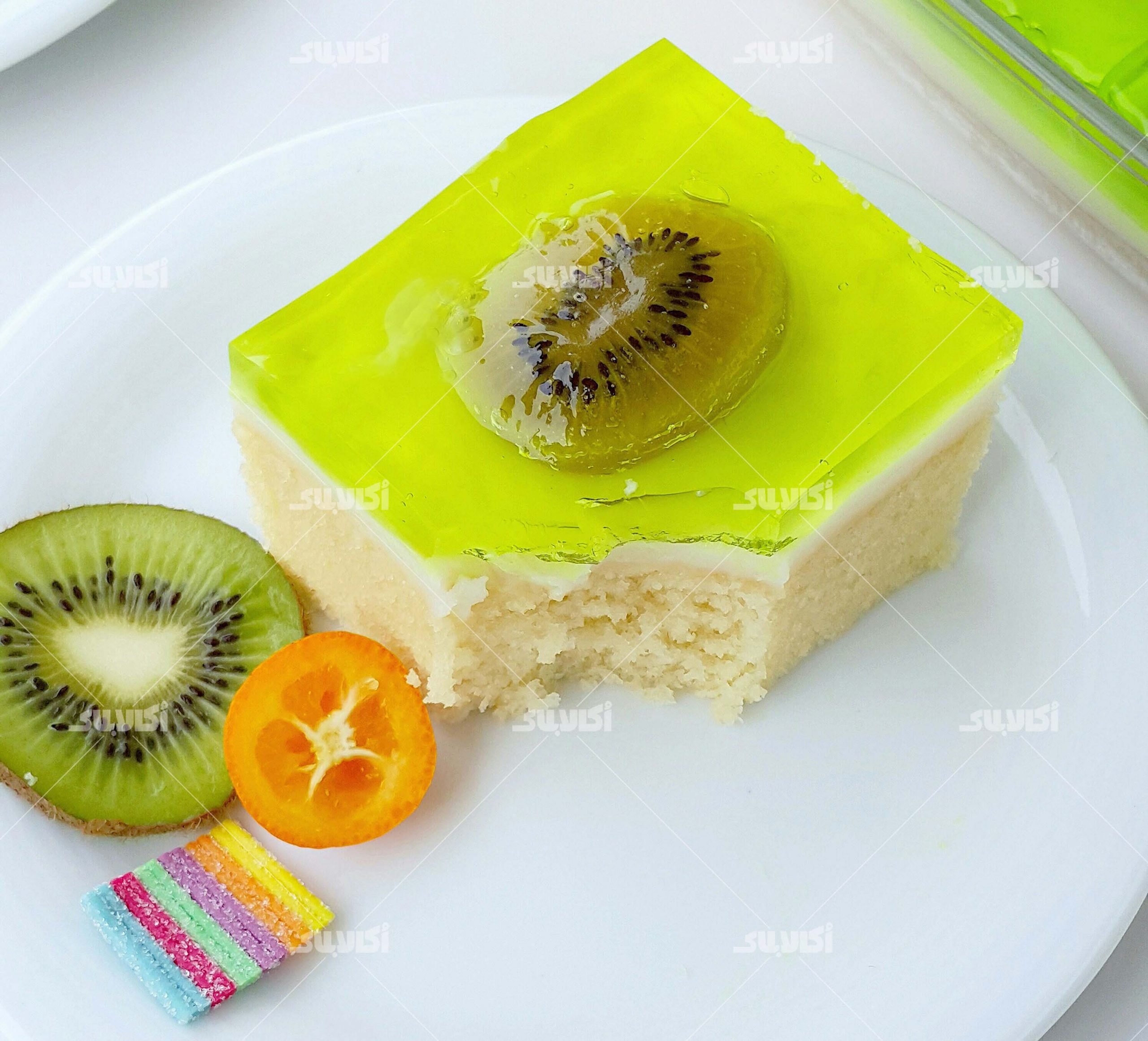 کیک پودینگ ژله ای کیک پودینگ ژله ای