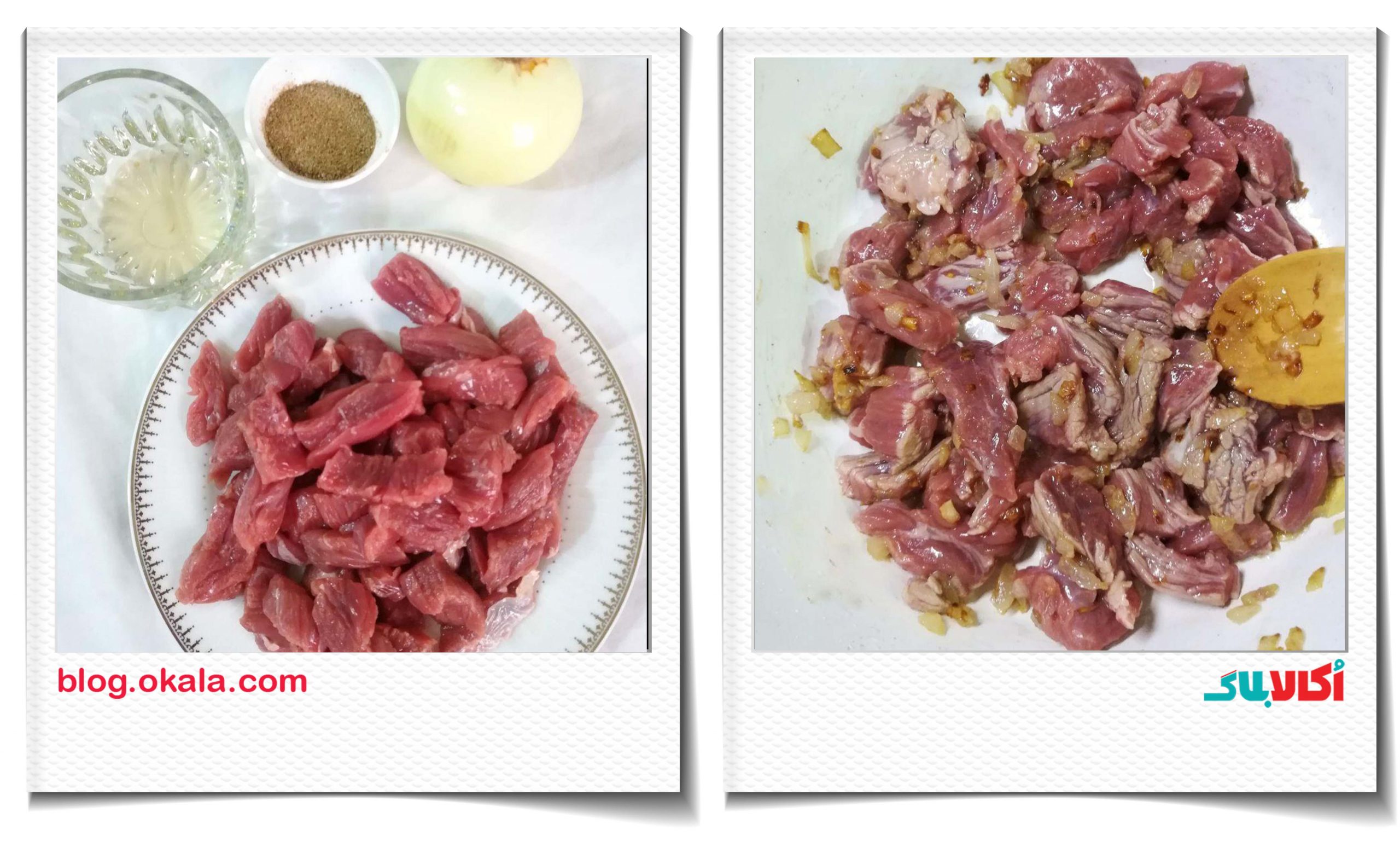 پختن گوشت برای تاکو