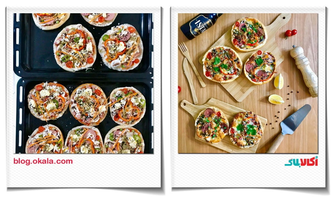 درست کردن پیتزا مینی با عکس مرحله به مرحله