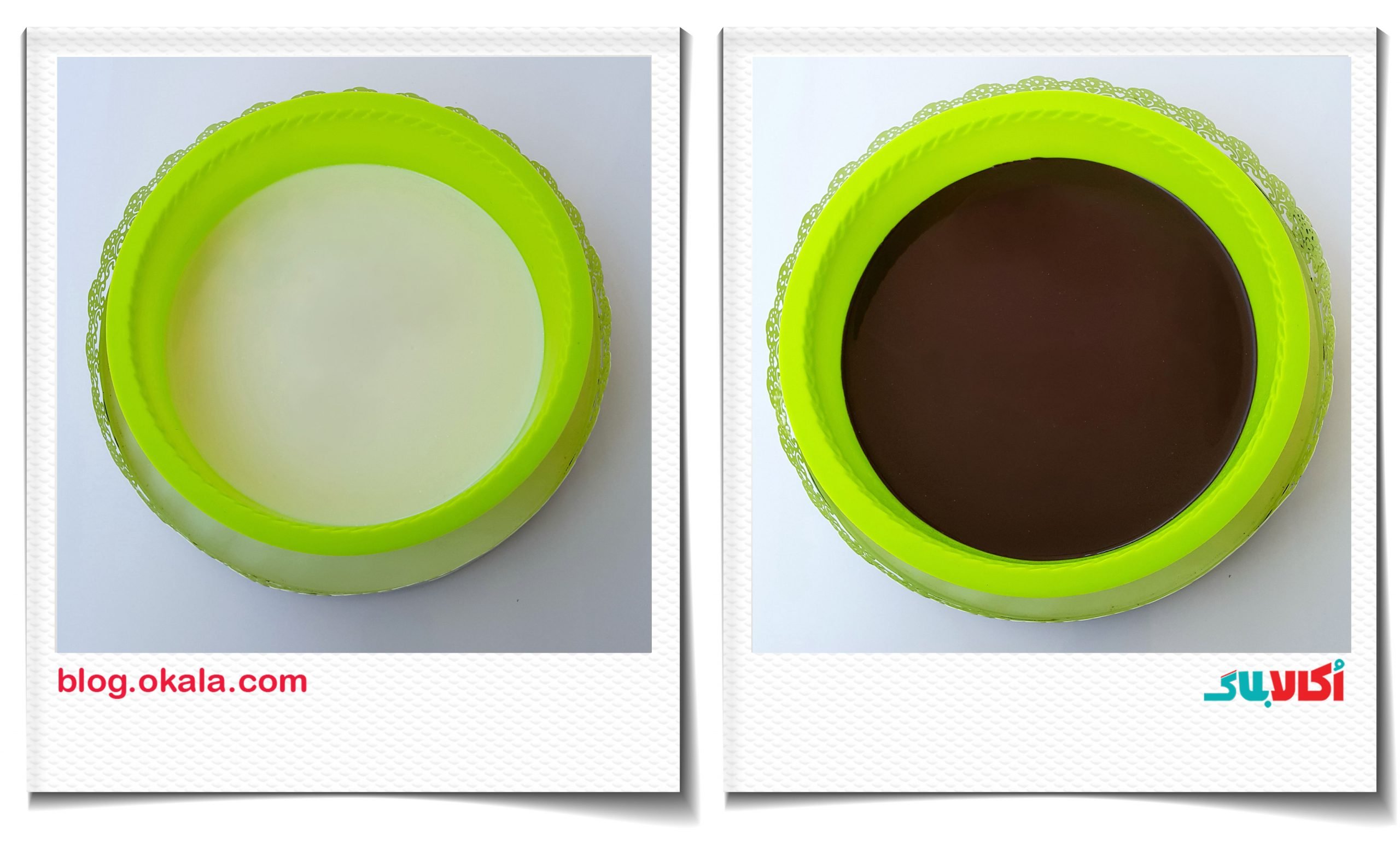 طرز تهیه دسر دو رنگ- کرم باواریا طرز تهیه دسر دو رنگ- کرم باواریا