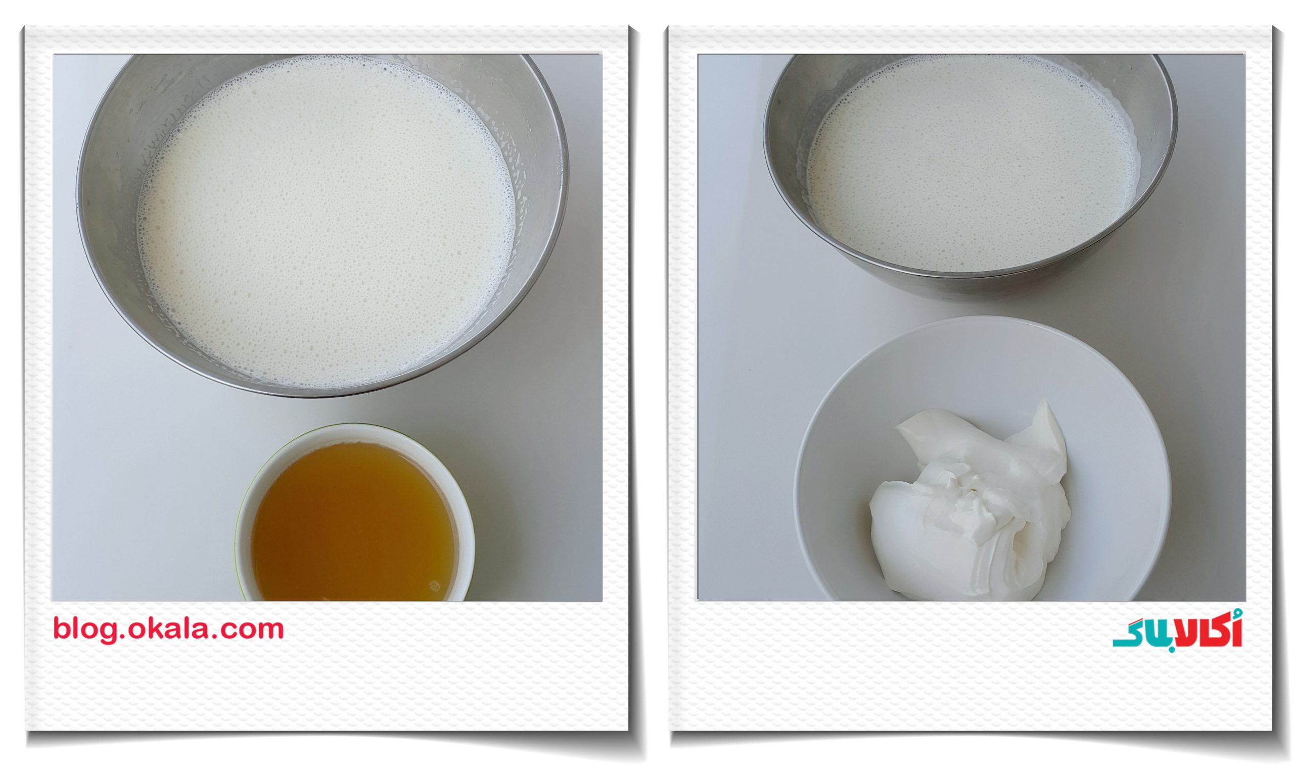 طرز تهیه دسر دو رنگ