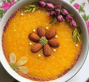 تزیین شله زرد خوشمزه تزیین شله زرد خوشمزه