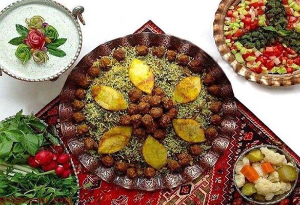 پخت کلم پلو شیرازی خوشمزه