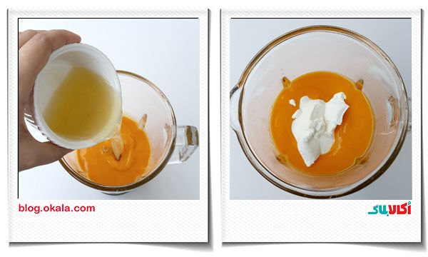 اضافه کردن خامه صبحانه به دسر انبه