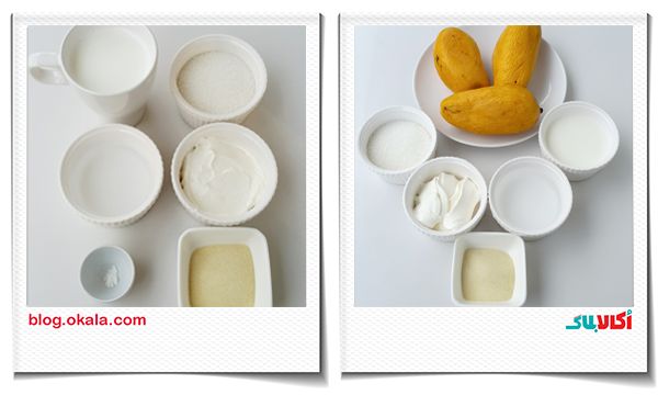 مواد لازم دسر انبه