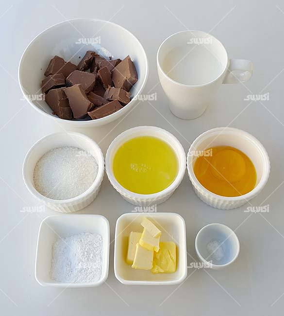 مواد اولیه سوفله شکلاتی