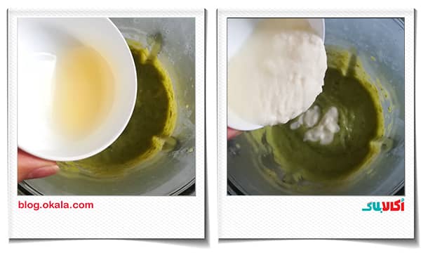 اضافه کردن آب لیمو ترش و خامه به سوپ کدو سبز