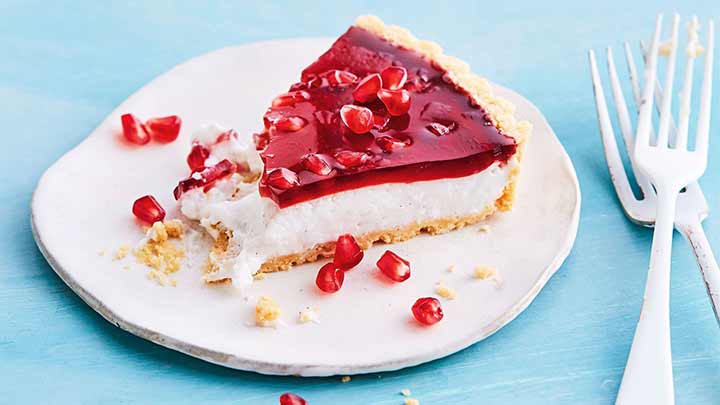 طرز تهیه چیزکیک ژله اناری طرز تهیه چیزکیک ژله اناری