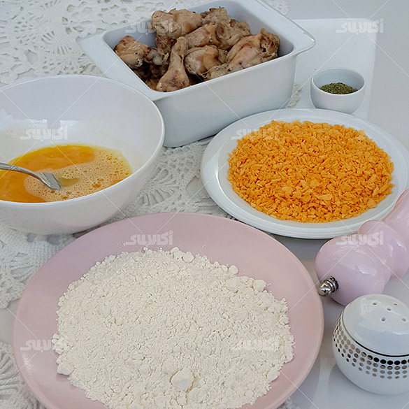 مواد لازم برای تهیه مرغ سوخاری