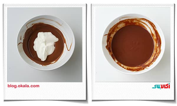 اضافه کردن خامه به مواد پاپسیکلز