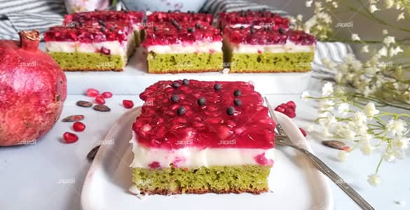 کیک پودینگ سه لایه