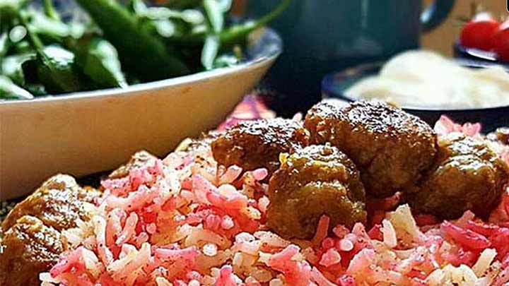 مراحل تهیه سماق پلو با کباب تابهای مراحل تهیه سماق پلو با کباب تابهای