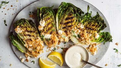 ایده تزیین سالاد سزار کافی شاپی با عکسهای جذاب