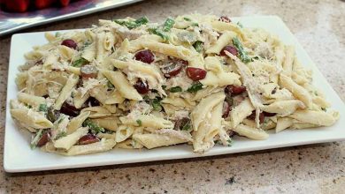 ایده‌ تزیین سالاد ماکارونی؛ شیک و مجلسی