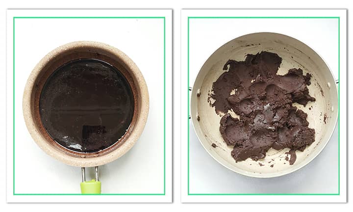 طرز آماده کردن کره شکلاتی برای حلوای شکلاتی 