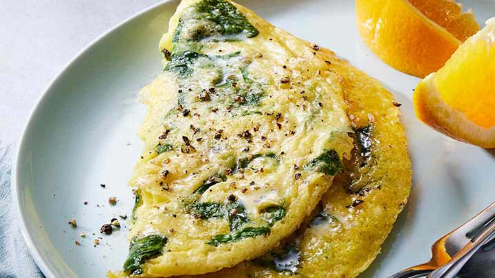 رسپی یک املت خوشمزه با اسفناج