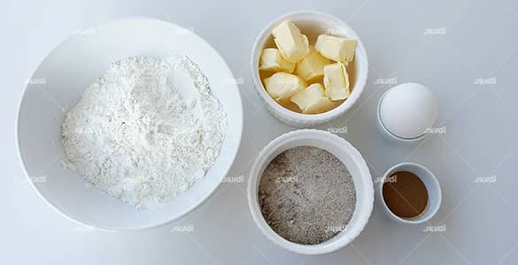 مواد لازم شیرینی دارچینی