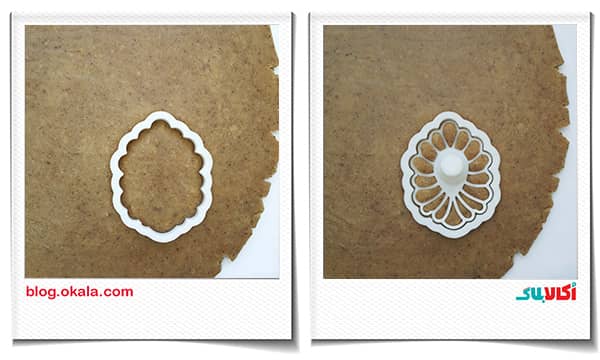 قالب زدن شیرینی دارچینی