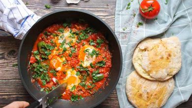 طرز تهیه املت شاک شوکا تونسی؛ صبحانه دلنشین مدیترانه‌ای