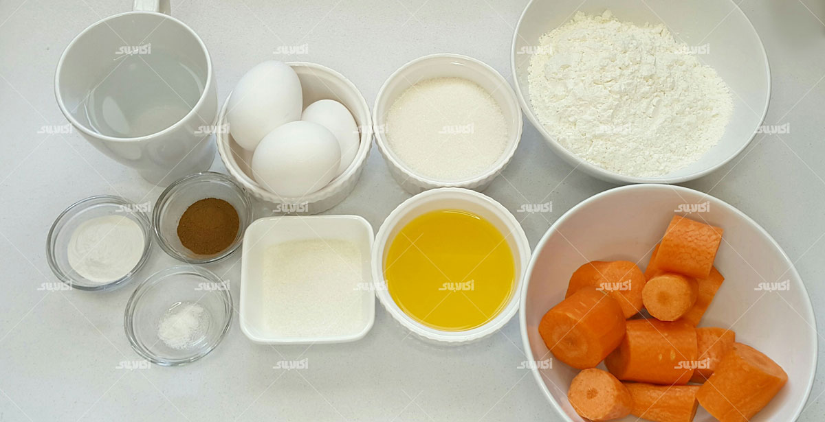 مواد لازم برای لایه نارنجی خایگنه سه رنگ