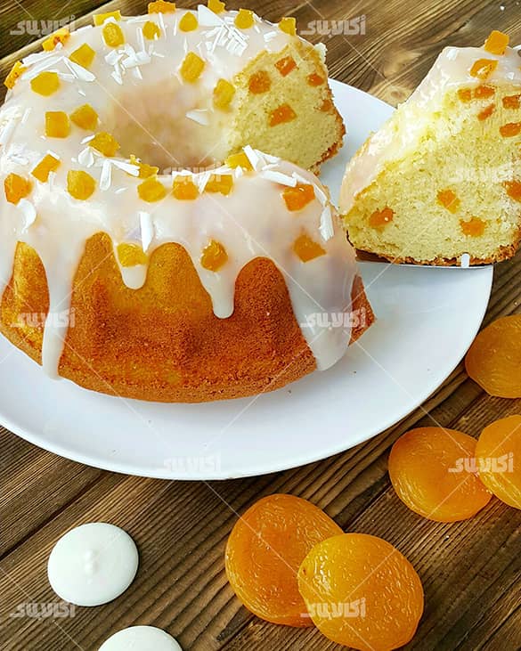 کیک قیسی ( کیک زردآلو)