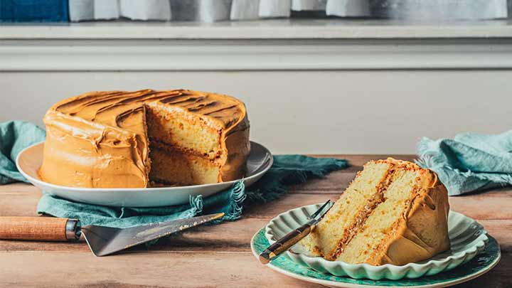 آماده کردن لایه کاراملی