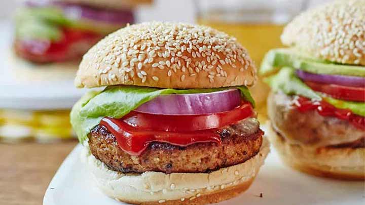 همبرگر بوقلمون