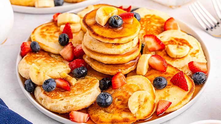 مراحل تهیه مینی پنکیک