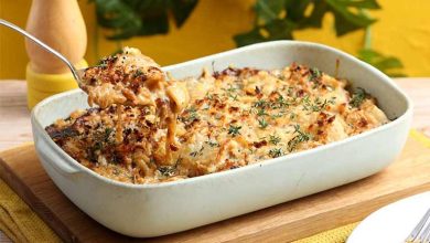 طرز تهیه گراتن پاستا با سس بشامل؛ بافتی طلایی و نرم