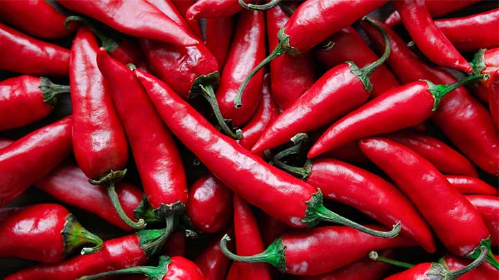 ترکیبات گیاهی موجود در فلفل‌های تند قرمز