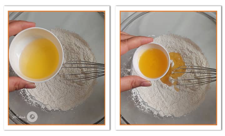 روغن مایع و شربت بار را به مواد لگیمات اضافه کنید