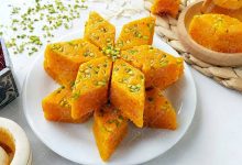 طرز تهیه لوز زعفرانی تبریز؛ بدونِ فر برای عید نوروز