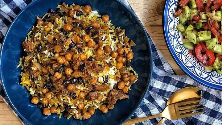 طرز تهیه نخود پلو طرز تهیه نخود پلو