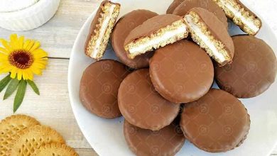 طرز تهیه شیرین عسل با مغزی مارشمالو؛ به روش بازاری