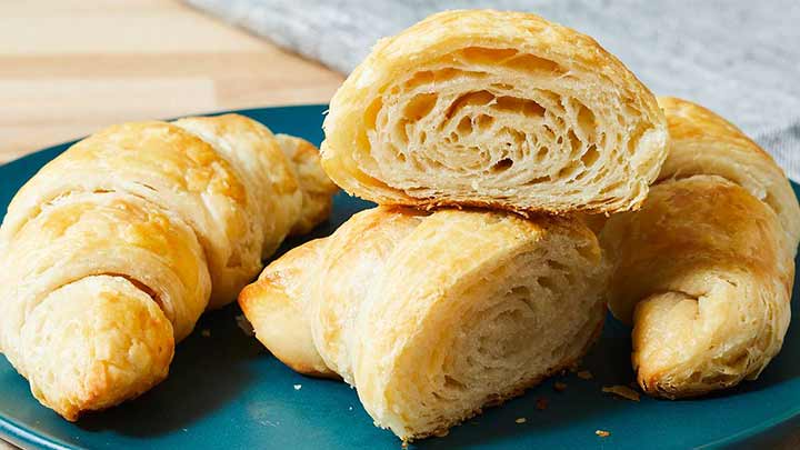 نکات طلایی در پخت نان کروسان