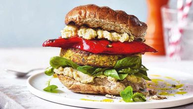 طرز تهیه همبرگر گیاهی با لوبیا و سویا (برگر وگان)