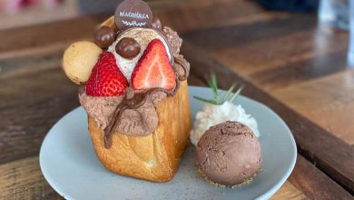 طرز تهیه دسر مگنولیا قالبی؛ با بیسکویت لیدی فینگر