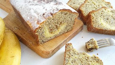 کیک موز پنیری