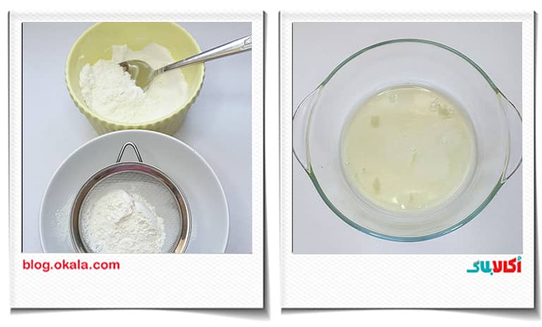 جدا کردن سفیده و زرده تخم مرغ در رولت سیب و دارچین جدا کردن سفیده و زرده تخم مرغ در رولت سیب و دارچین